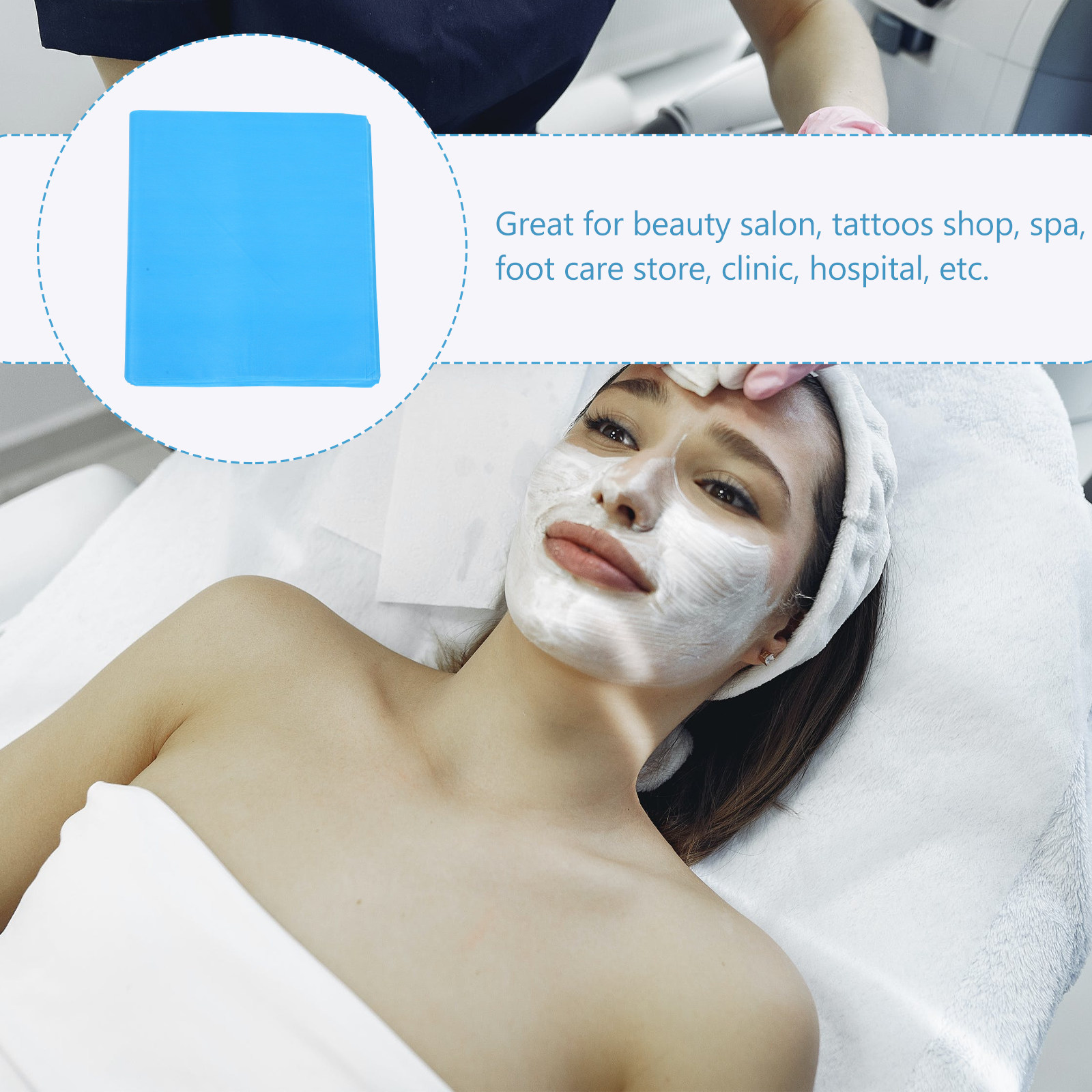 100Sheets Disposable Feet Towe - Foot Spa ulasan dan harga