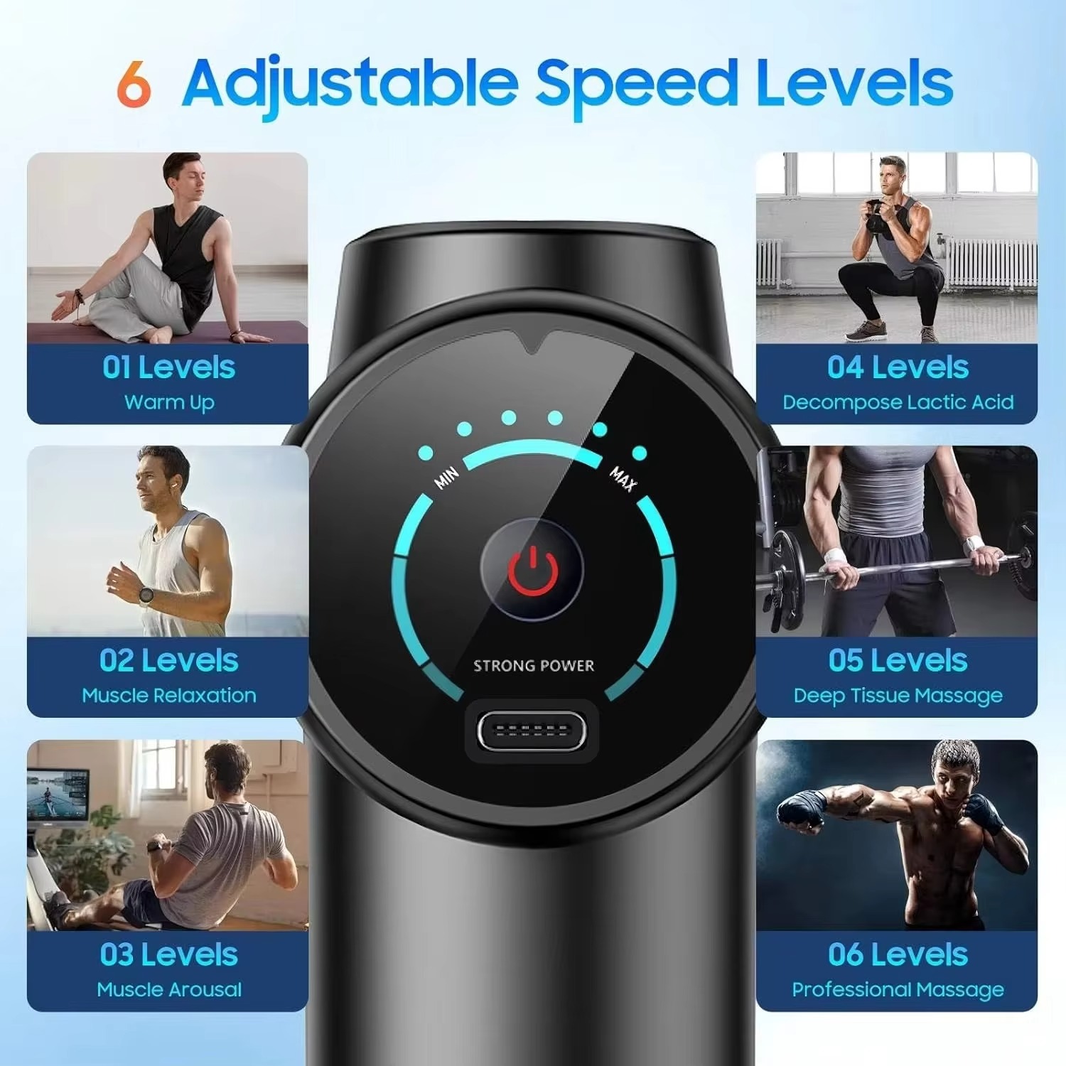 Portable Fascia Gun Vibration  - Massage Gun ulasan dan harga