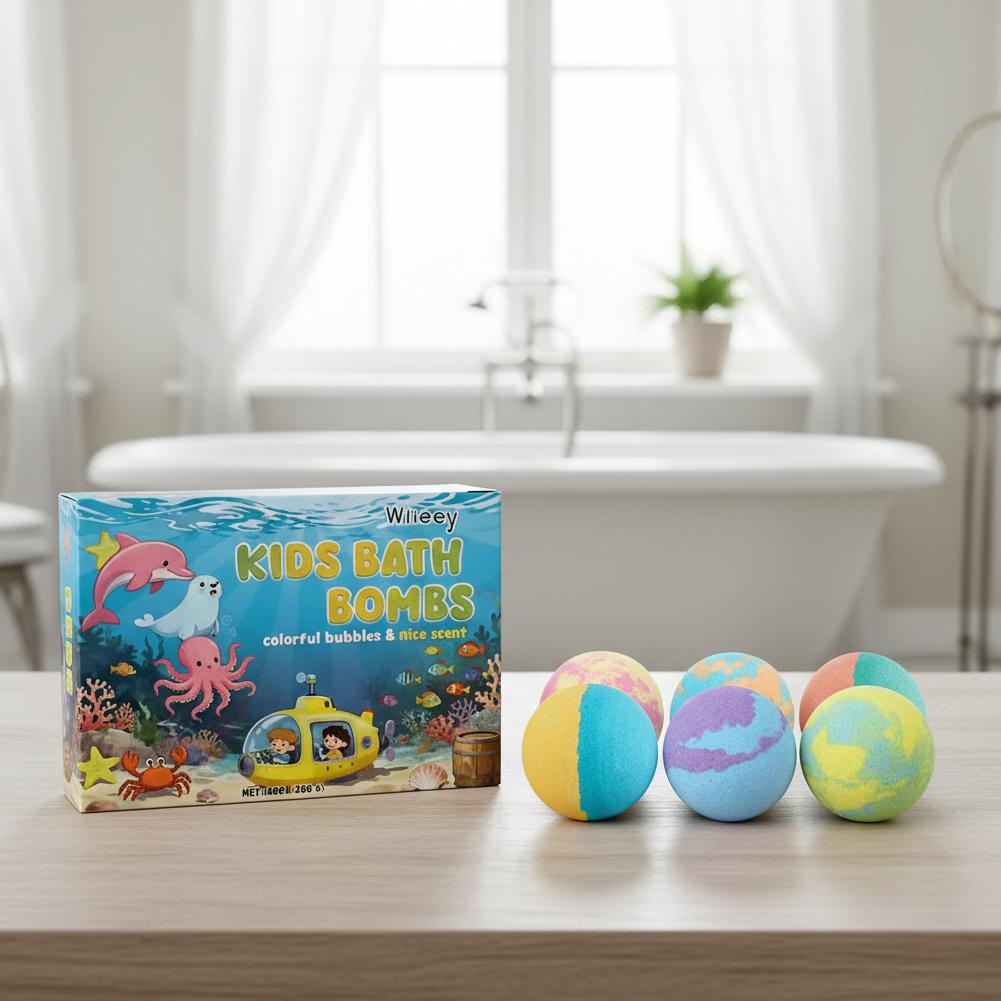 6pcs/Box Colorful Bath Bombs,  - Bath Salts ulasan dan harga